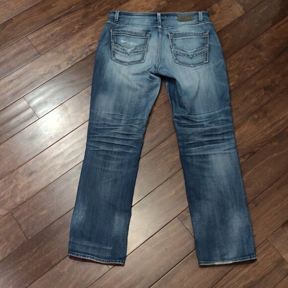 BKE Derek Straight Leg Distressed Jeans 34R - Picture 3 of 4